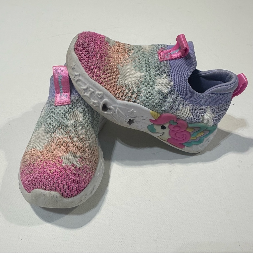 Girls Sketchers magical collection, unicorn Light Up Shoes size 6